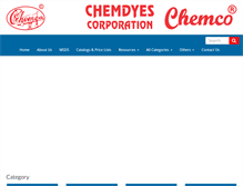 Tablet Screenshot of chemdyes.net